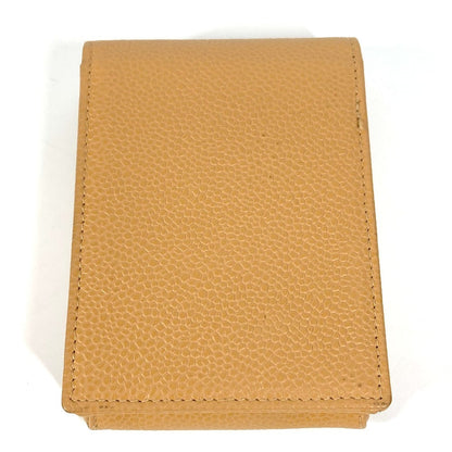 CHANEL Cigarette case A13511 Caviar skin beige CC COCO Mark logo unisex(Unisex)