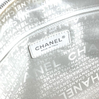 CHANEL Handbag Leather / canvas beige CC COCO Mark logo