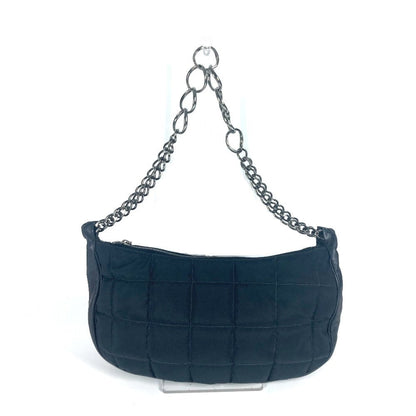 CHANEL Shoulder Bag Leather / nylon black CC COCO Mark Chocolate Bar