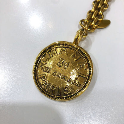 CHANEL key ring Gold Plated gold 31 vintage RUE CAMBON Women