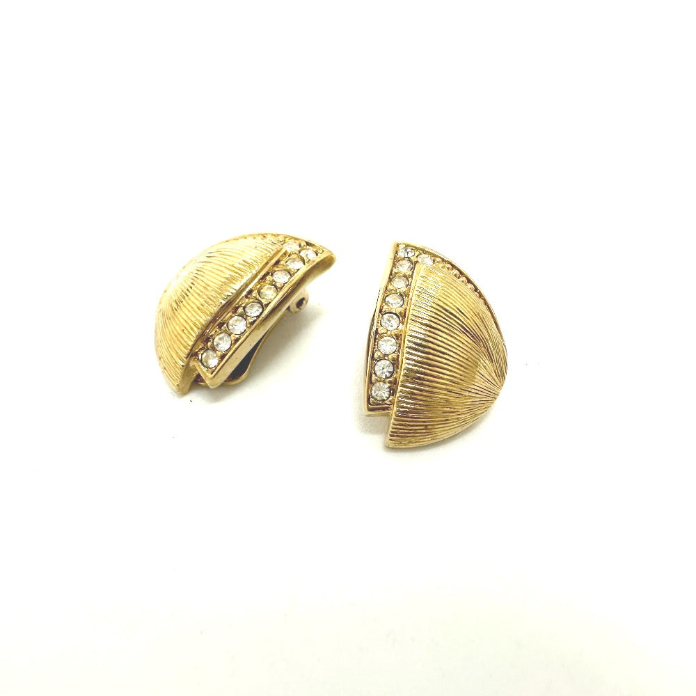 Dior Earring Gold Plated gold Rhinestone Women