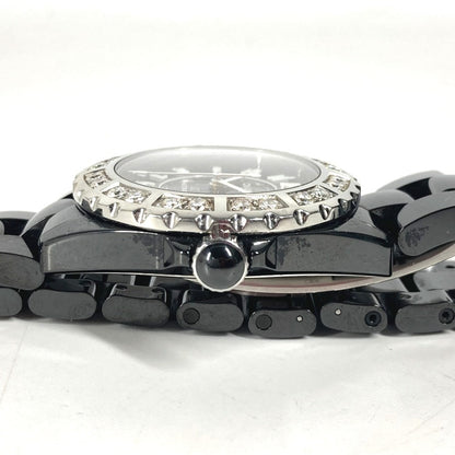 CHANEL Watches Mechanical Automatic H1174 Ceramic, Stainless Steel black J12 diamond bezel black dial
