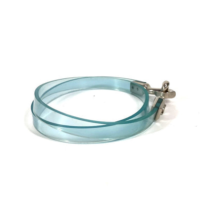 CHANEL belt Plastics blue 00C logo CC COCO Mark Women