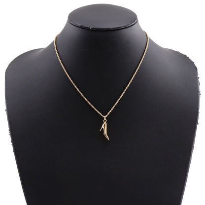 Christian Dior Necklace Plated Gold gold High heel motif Women