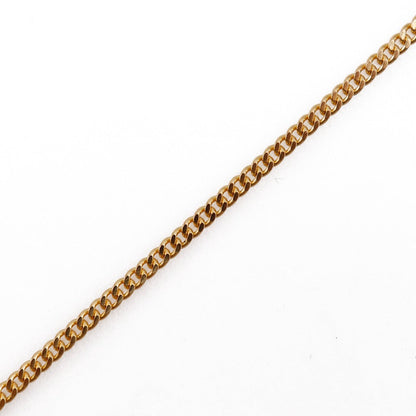 Christian Dior Necklace Plated Gold, Rhinestones gold CD logo Women