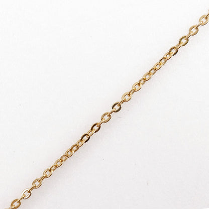 Christian Dior Necklace Plated Gold, Rhinestones gold Logo heart Women