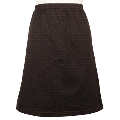 FENDI Mini skirt Nylon Brown Zucca 42