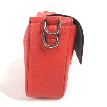 FENDI Shoulder Bag leather Red Mamma Bucket Celeria Women