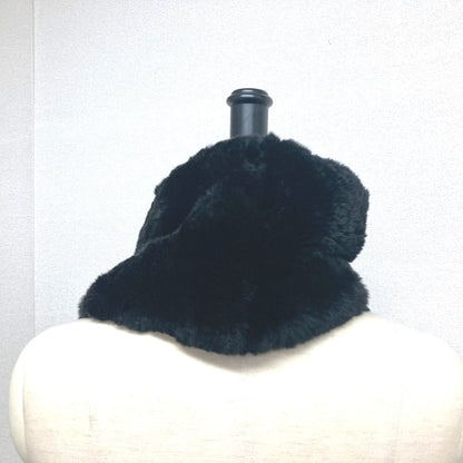 CHANEL Scarf , Lapin black Big Coco CC COCO Mark Women