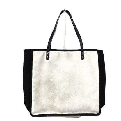 CHANEL Shoulder Bag Canvas / leather black Let's Lemon Straight Women