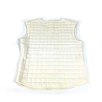 CHANEL Tank top cotton white 00T Quilting CC COCO Mark Women 38