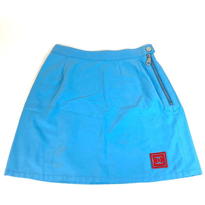 CHANEL skirt P19433 Cotton, Polyamide blue SPORTS 02S logo CC COCO Mark 34