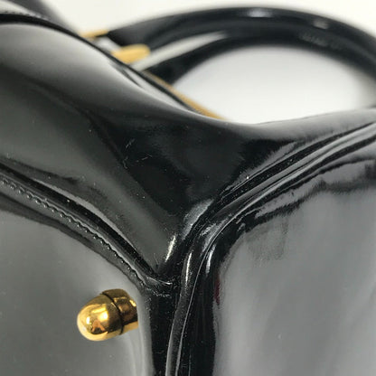 CHANEL Boston Duffel bag enamel black CC COCO Mark Women