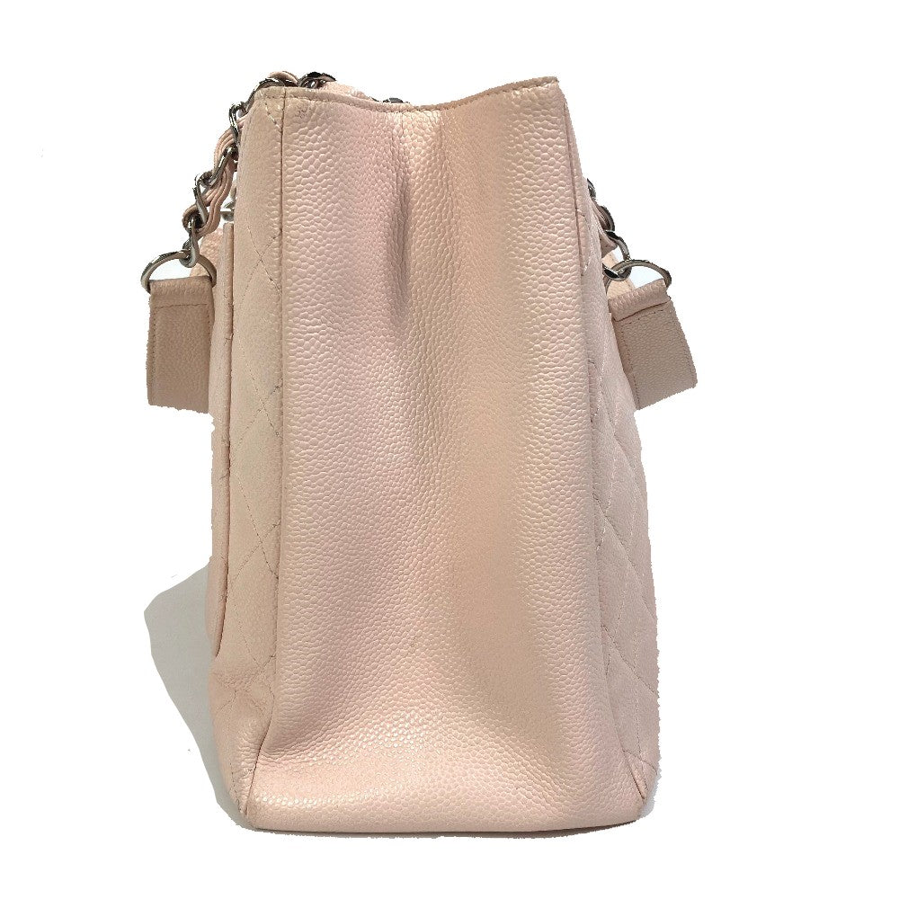 CHANEL Tote Bag A50995 Caviar skin pink CC COCO Mark Matrasse