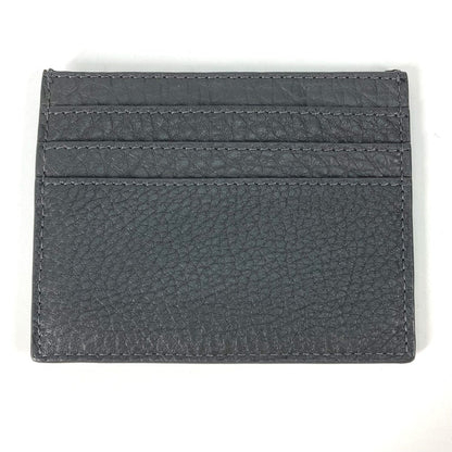 FENDI Card Case 7M0164 leather Gray type logo bicolor name card holder mens