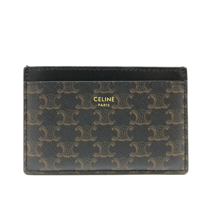 CELINE Card Case 10B702BQ4.38NO PVC / Leather black Triomphe mens