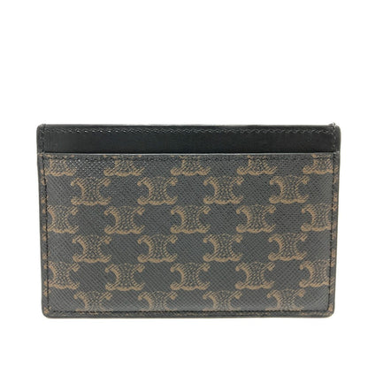 CELINE Card Case 10B702BQ4.38NO PVC / Leather black Triomphe mens