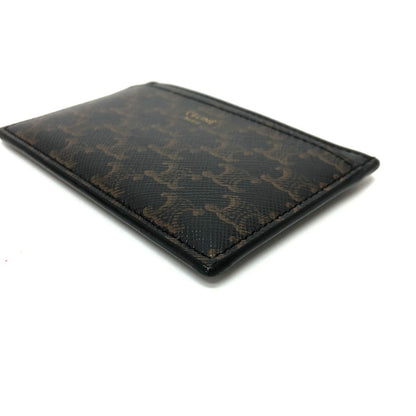 CELINE Card Case 10B702BQ4.38NO PVC / Leather black Triomphe mens