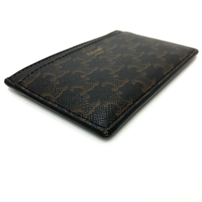 CELINE Card Case 10B702BQ4.38NO PVC / Leather black Triomphe mens