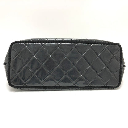 CHANEL Tote Bag A47155 Plastics black WChain Fanny Tweed Matelasse CC COCO Mark Women