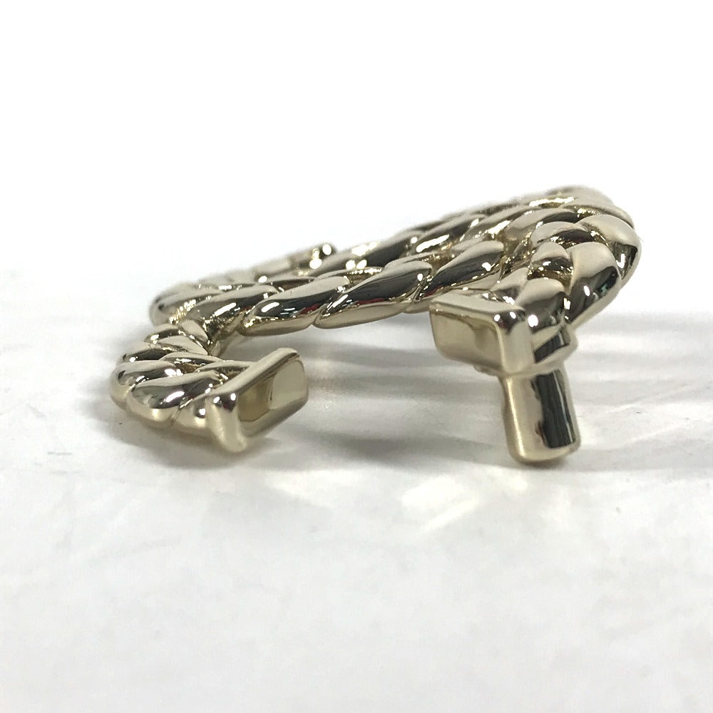 CHANEL Brooch metal gold 24P CC COCO Mark Women