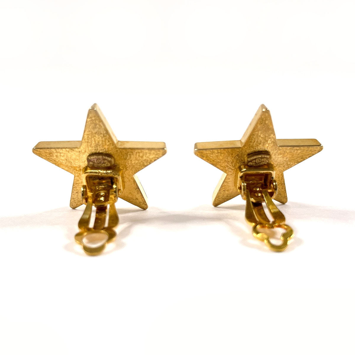 CHANEL Earring Gold Plated gold Star COCO Mark