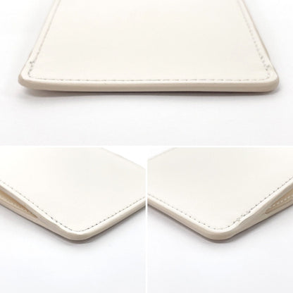 CELINE Shoulder Bag leather white logo Sunglasses case