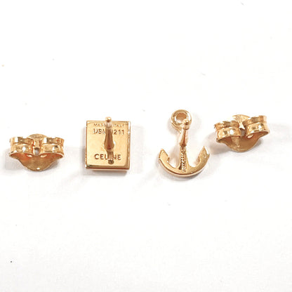 CELINE Pierce metal gold anchor motif