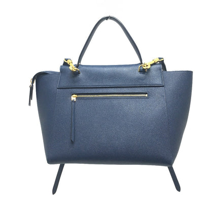 CELINE Handbag 176103ZVA.07DS Calfskin Navy flap Belt bag mini Women