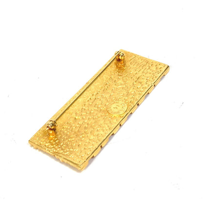 CELINE Brooch Gold Plated gold Arc de Triomphe vintage Women