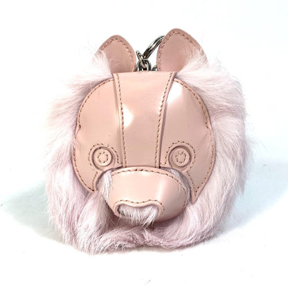 Dior key ring leather pink COOKIE cookie dog dog animal unisex(Unisex)