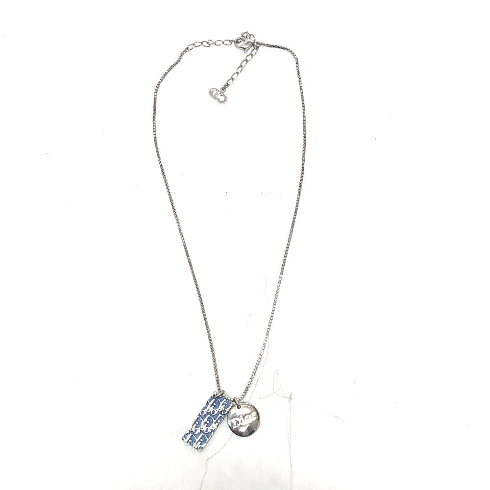 Dior Necklace metal blue Trotter Number 2 plate Women