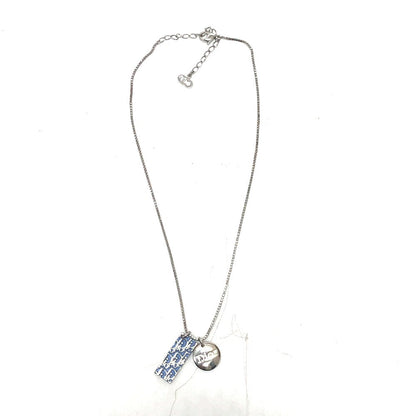 Dior Necklace metal blue Trotter Number 2 plate Women