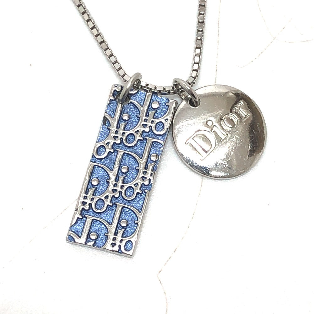 Dior Necklace metal blue Trotter Number 2 plate Women