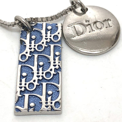 Dior Necklace metal blue Trotter Number 2 plate Women