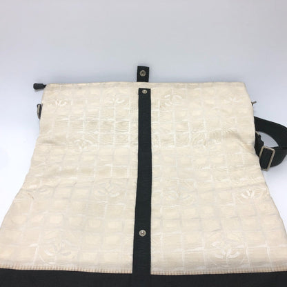 CHANEL Shoulder Bag canvas white CC COCO Mark New travel line Women