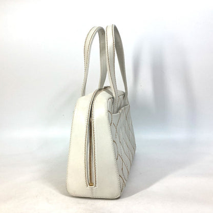 CHANEL Handbag leather white CC COCO Mark Bag Wild stitch Women