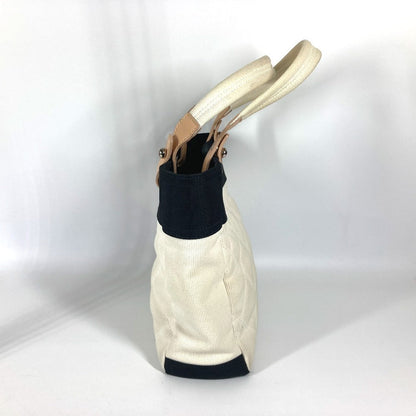 CHANEL Shoulder Bag A34208 canvas white CC COCO Mark Paris Biarritz PM Women