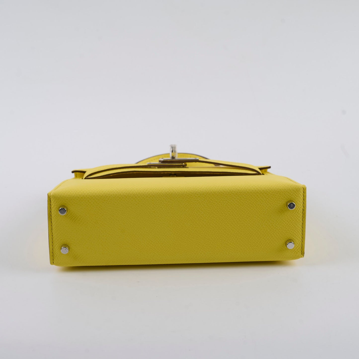 Hermes Mini Kelly Jaune Citron W Stamp