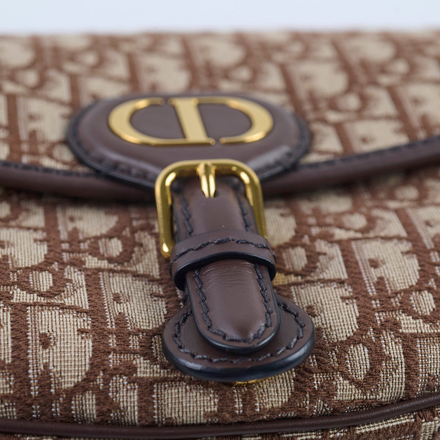 Christian Dior Medium Oblique Bobby Bag Brown