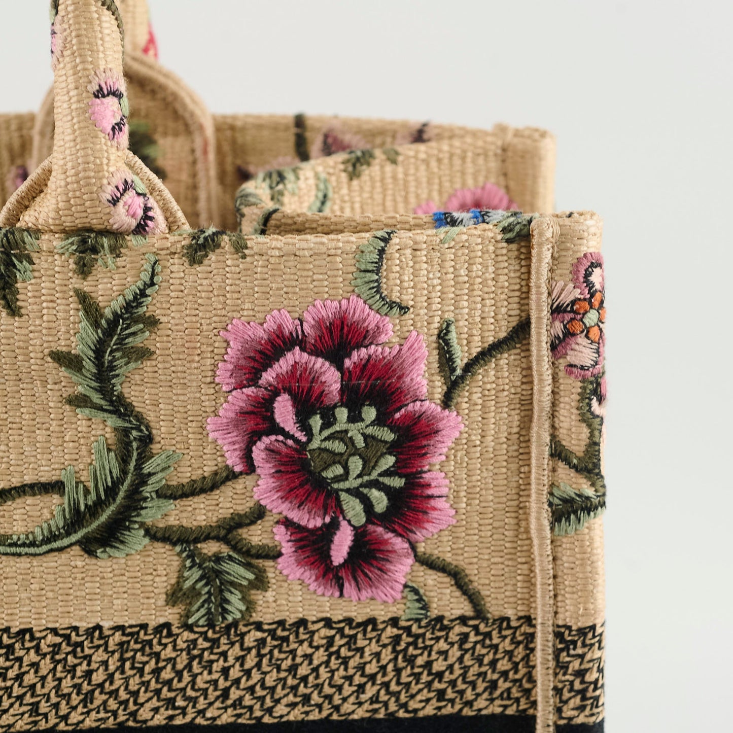 Dior Medium Book Tote Beige Floral