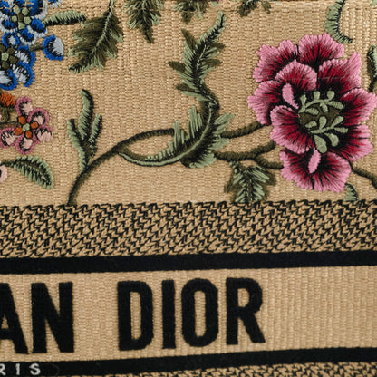 Dior Medium Book Tote Beige Floral