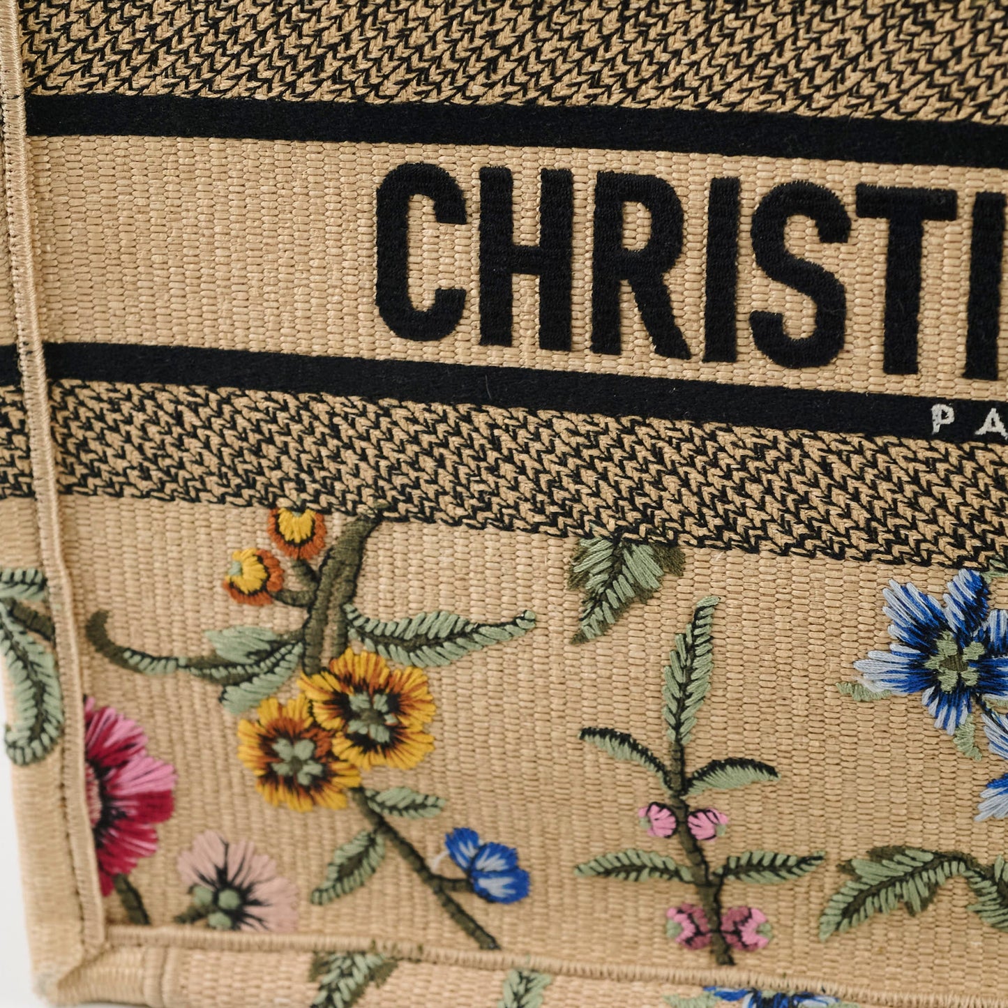 Dior Medium Book Tote Beige Floral