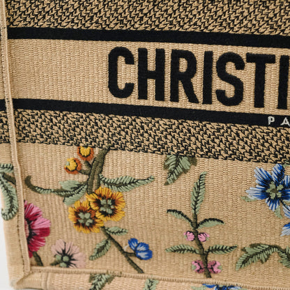 Dior Medium Book Tote Beige Floral