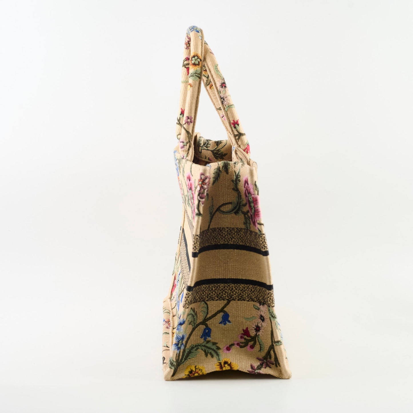 Dior Medium Book Tote Beige Floral