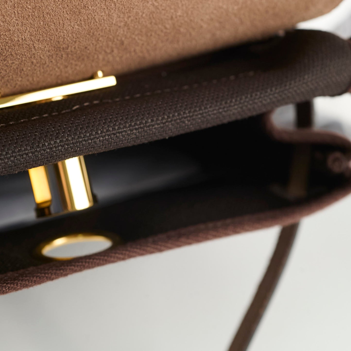 Hermes Mini Herbag Ebene/Chocolate - Stamp K