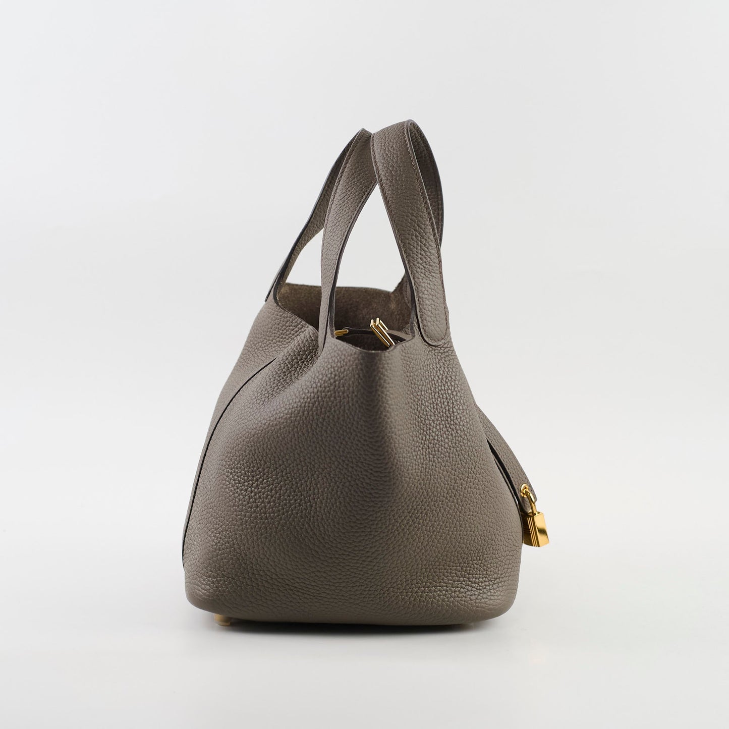 Hermes Picotin 18 Gris Etain GHW Y Stamp