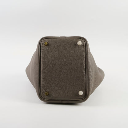 Hermes Picotin 18 Gris Etain GHW Y Stamp
