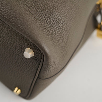 Hermes Picotin 18 Gris Etain GHW Y Stamp