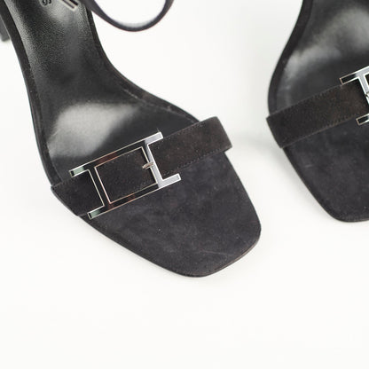 Hermes Judy 105 Sandals Black Size 38